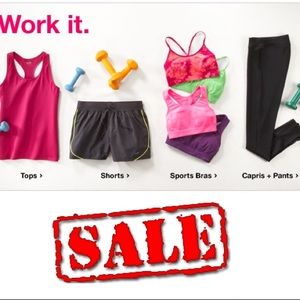 Workout clothes for sale!